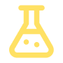 yellow flask icon