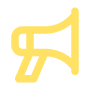 yellow megaphone icon
